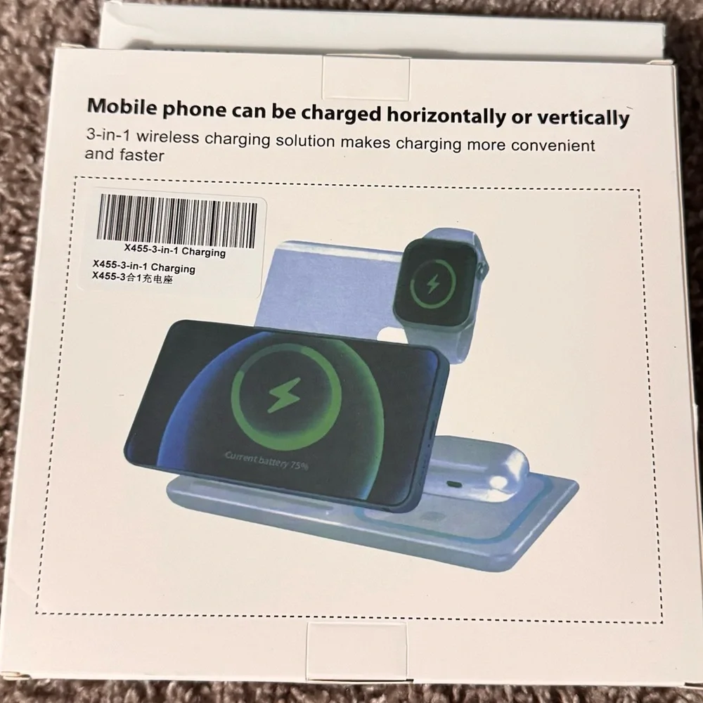 3-in-1 Charger Foldable (Compatible to type C port)