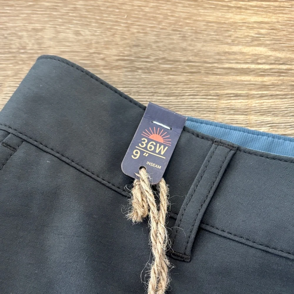 NWT - Faherty Charcoal Men's Flat Front All Day Shorts