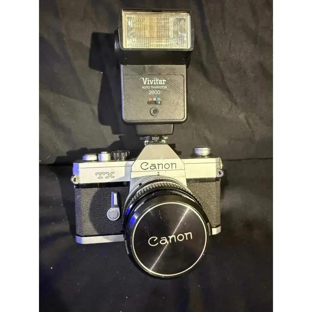 CUSTOM PAINTED CANON TX SLR FILM CAMERA WITH CANON FD 50MM 1.8
