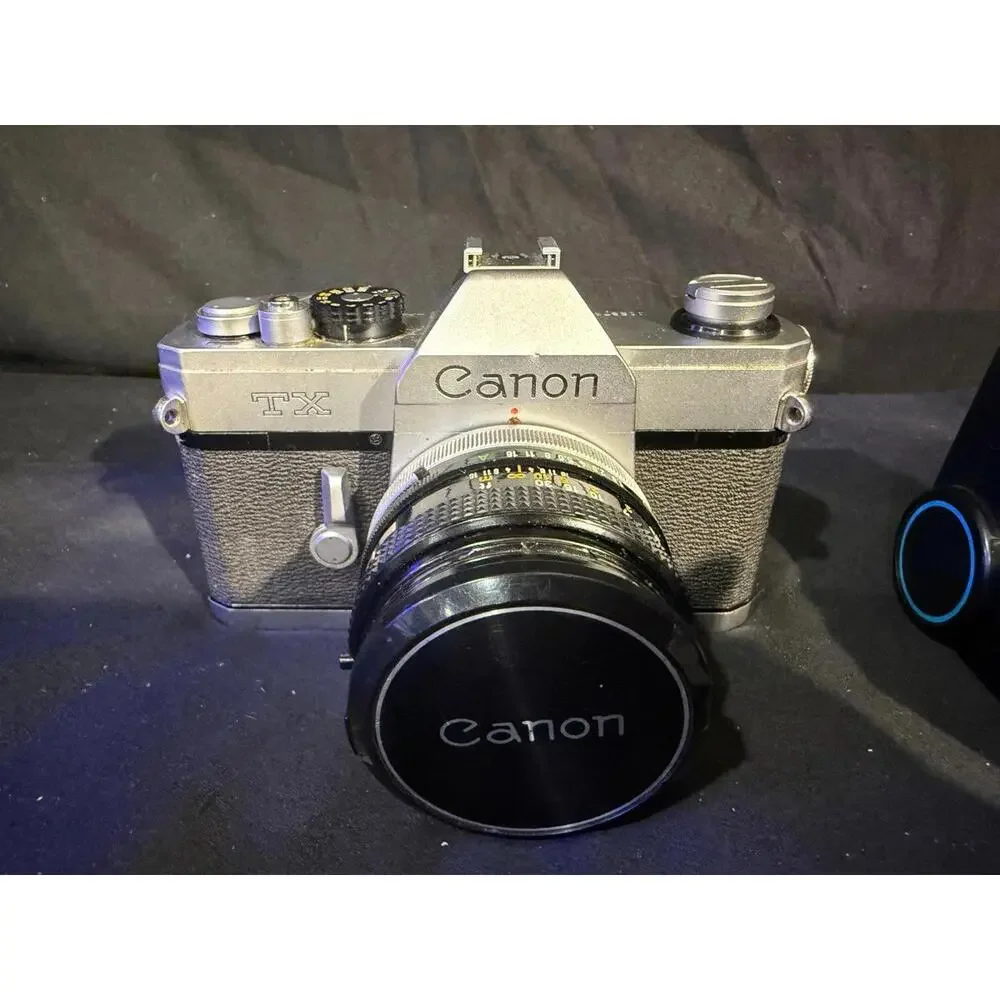 CUSTOM PAINTED CANON TX SLR FILM CAMERA WITH CANON FD 50MM 1.8