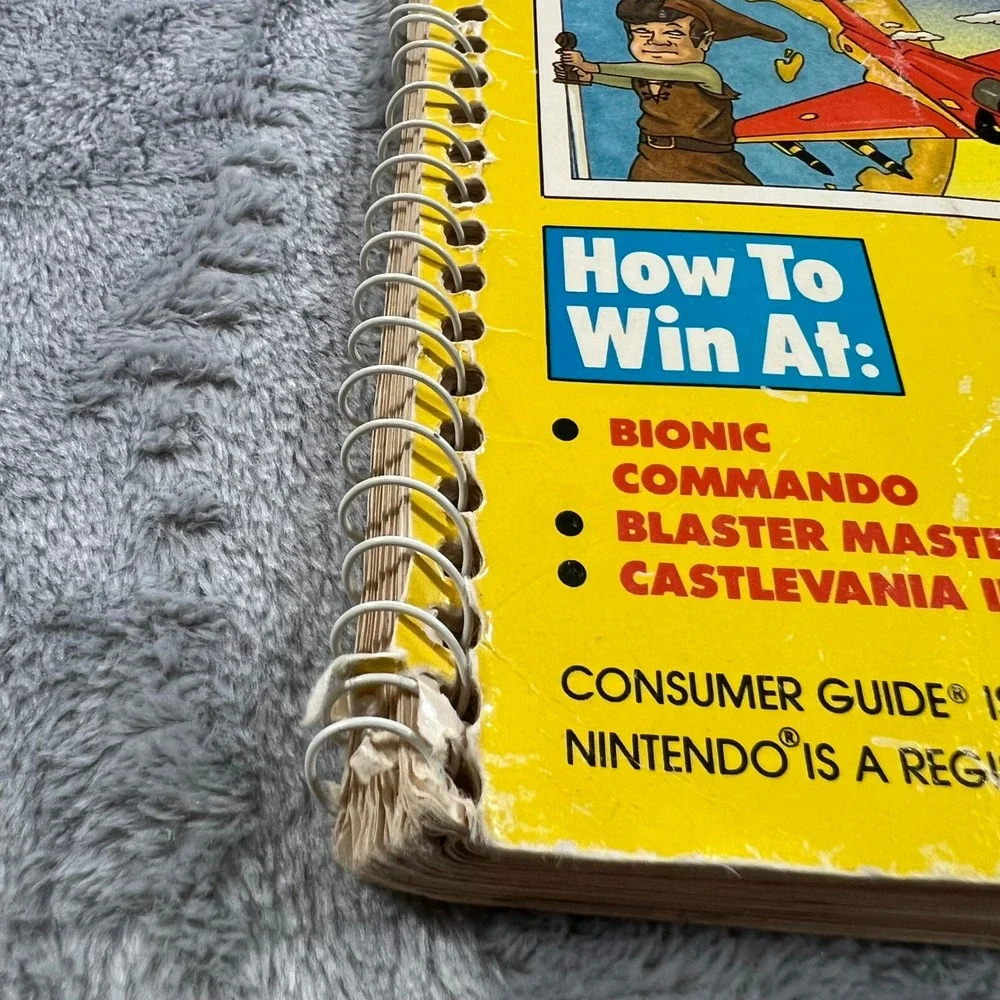 Nintendo Games NES Book Yellow Fair 1989 Vintage Consumer Guide Strategies Games