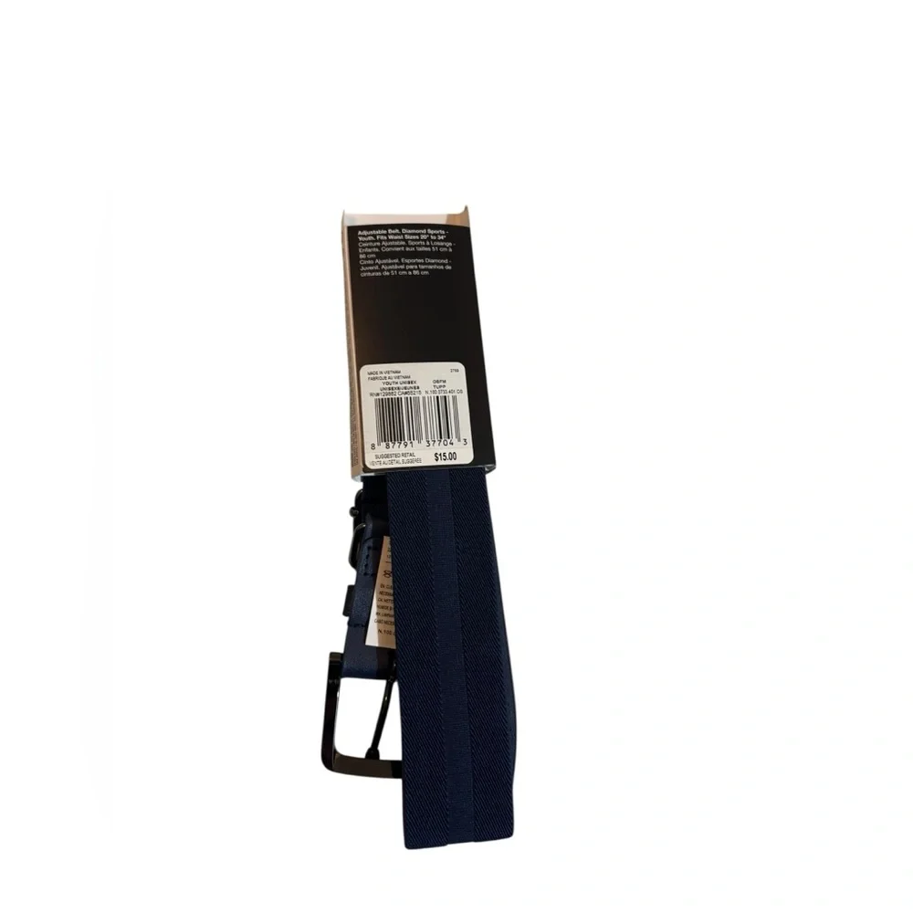 New Nike | adjustable belt navy diamond sports youth 20” - 34”