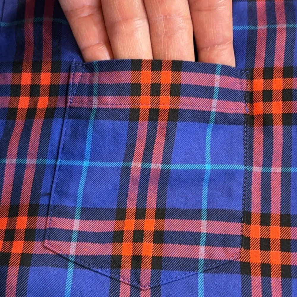 BURBERRY Boys 14 Button Up Plaid Dress Shirt