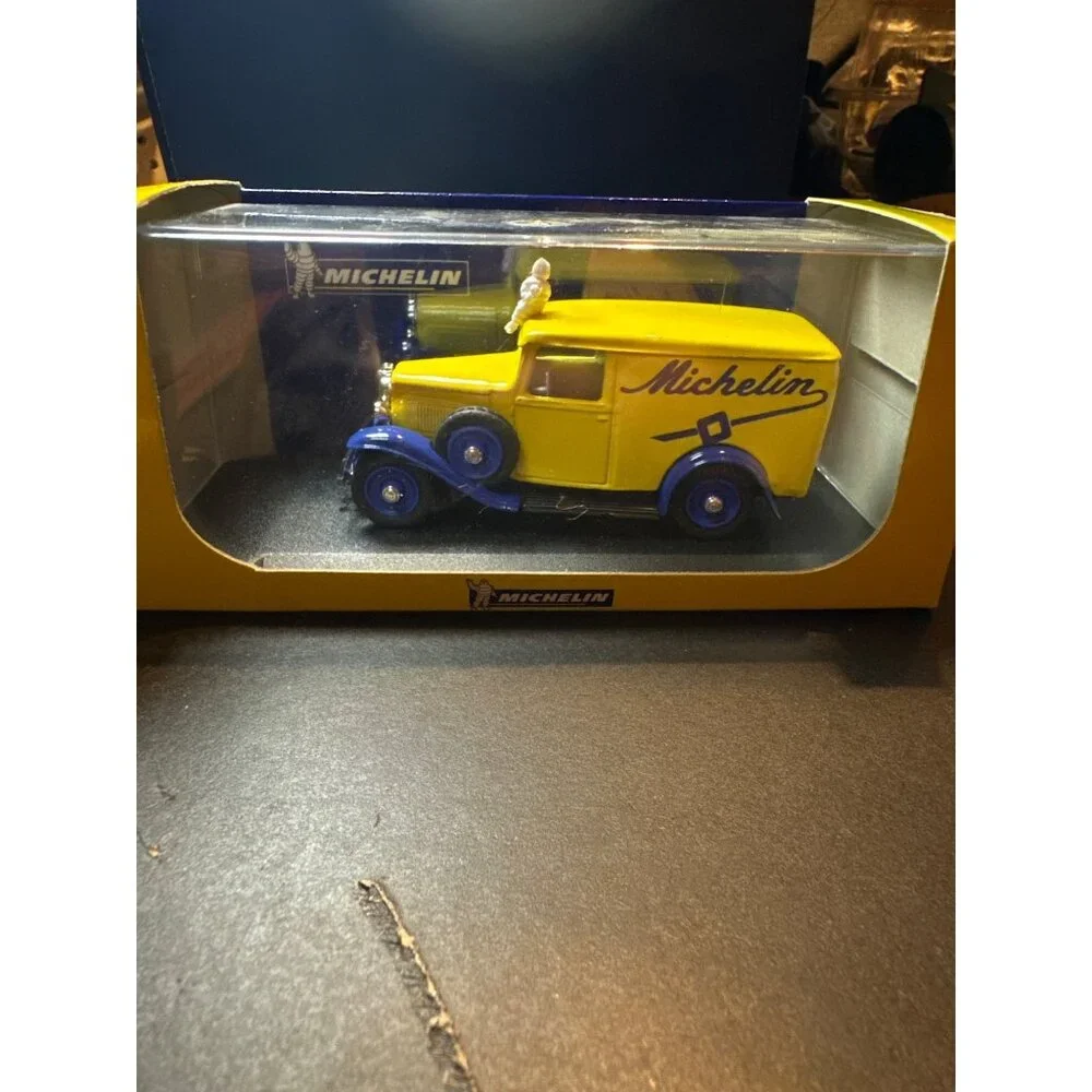Eligor 1/43 Michelin Citroen 500 KG Model‎ Car Yellow Blue Die-Cast Display Box