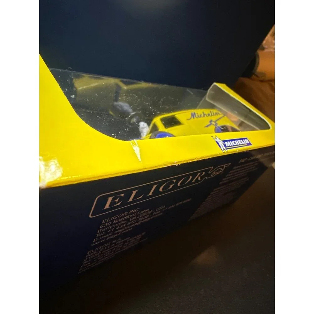 Eligor 1/43 Michelin Citroen 500 KG Model‎ Car Yellow Blue Die-Cast Display Box