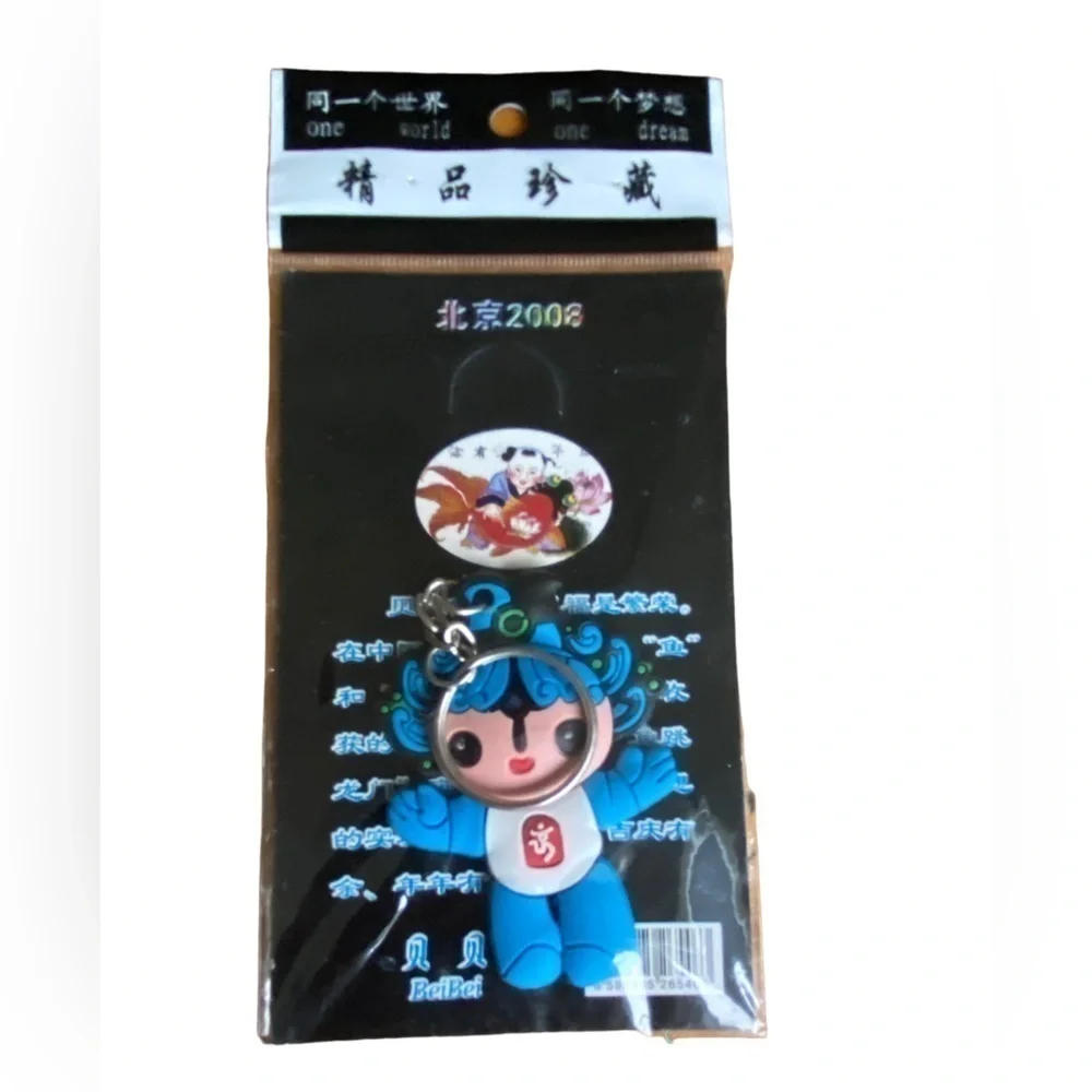 Olympic Beijing 2008 China Olympics Mascot Key Rings - Lot of 5 Unopened