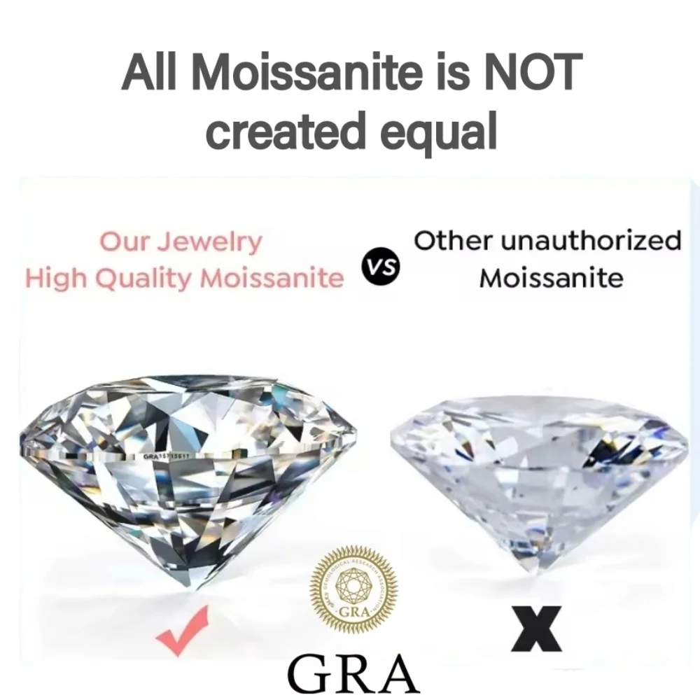 Moissanite Elegant Gold Necklace