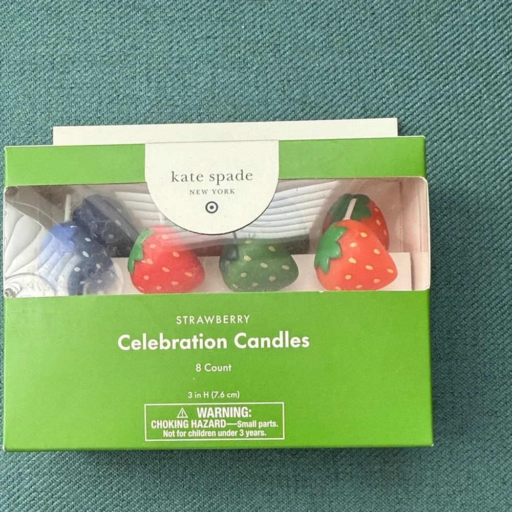 Kate Spade Strawberry Celebration Candles - Multicolor