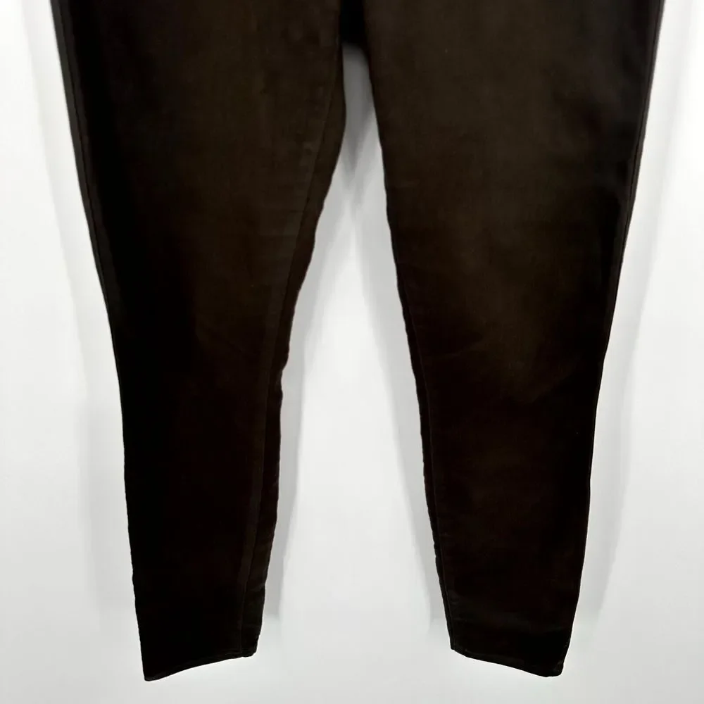 Paige Hoxton Ankle Womens 26 Green Luxe Coating Denim Stretch Comfort Skinny Leg