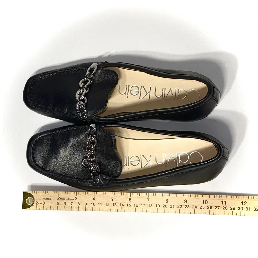 Calvin Klein black leather