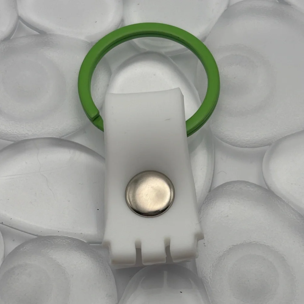 White & Green Swatch Keychain - fits Gent Swatch watch