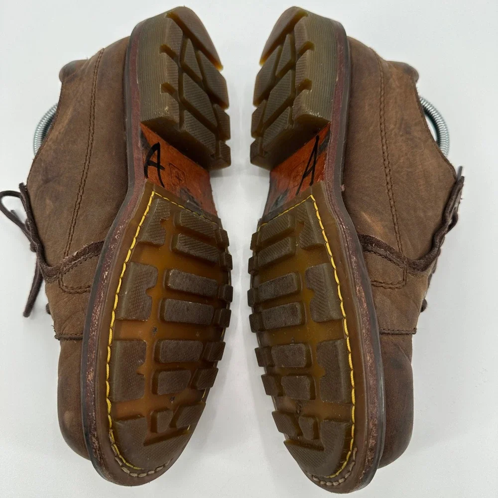 Doc Dr Martens Mens Brown Leather Oxford‎ Lace Up Casual Shoes Sz 10 Unisex