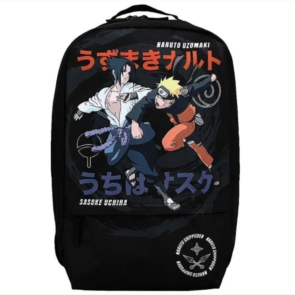 Naruto and Sasuke Black Backpack