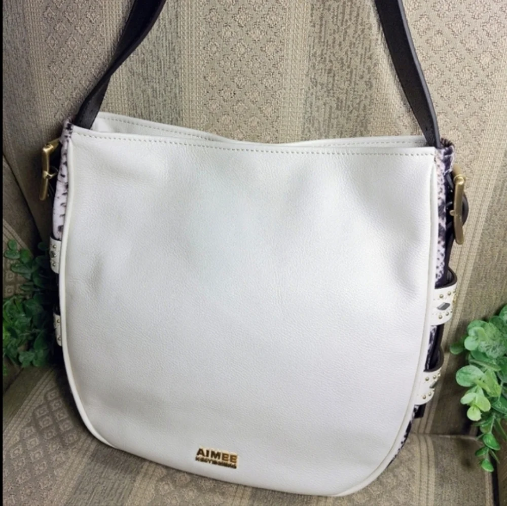 Aimee Kestenberg Exotic Studded Hobo Bag