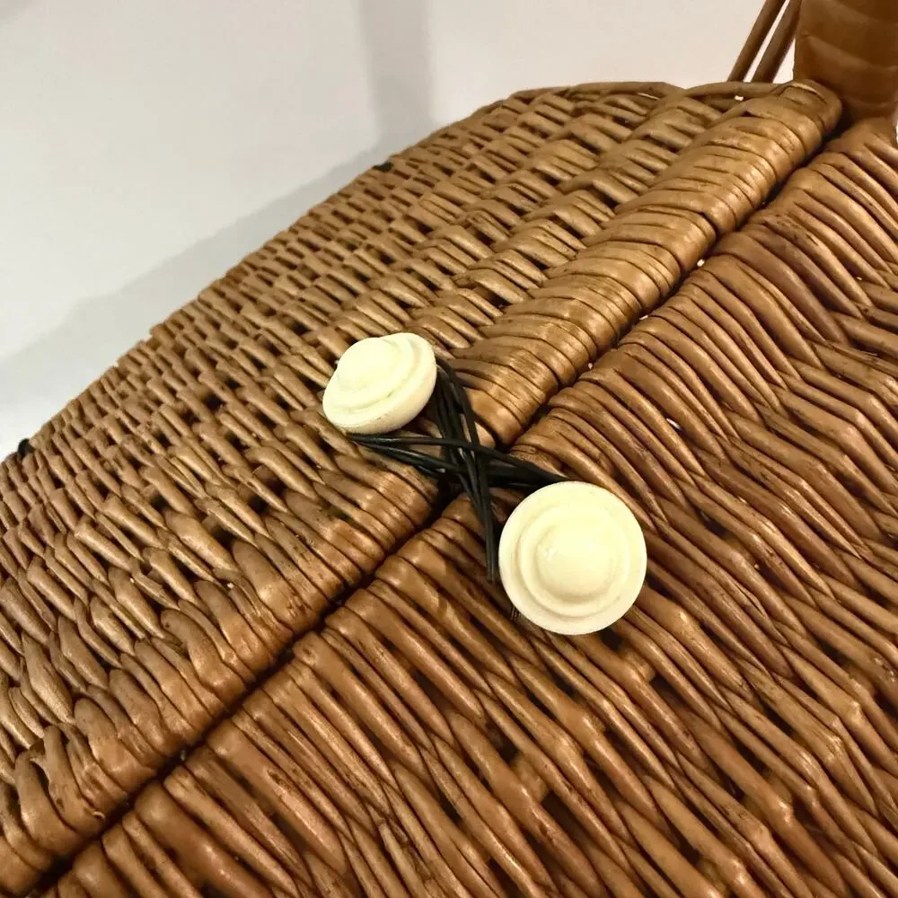 Vintage wicker basket