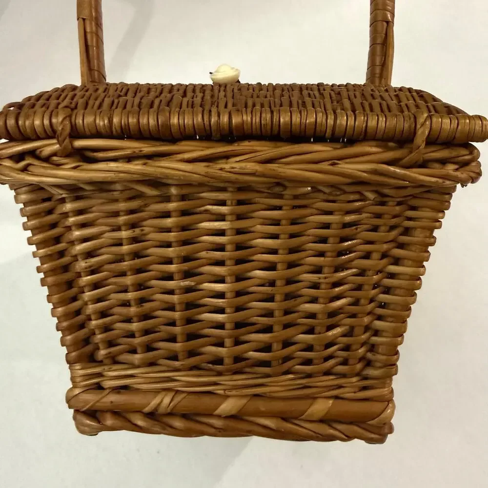 Vintage wicker basket