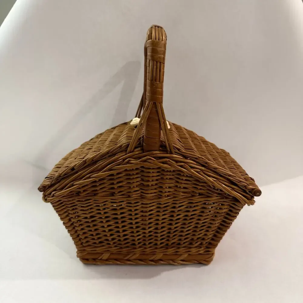 Vintage wicker basket