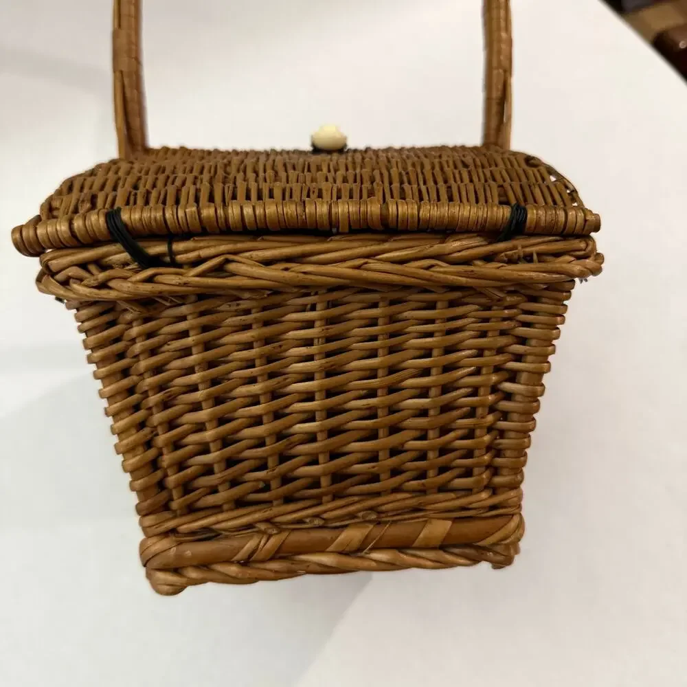 Vintage wicker basket