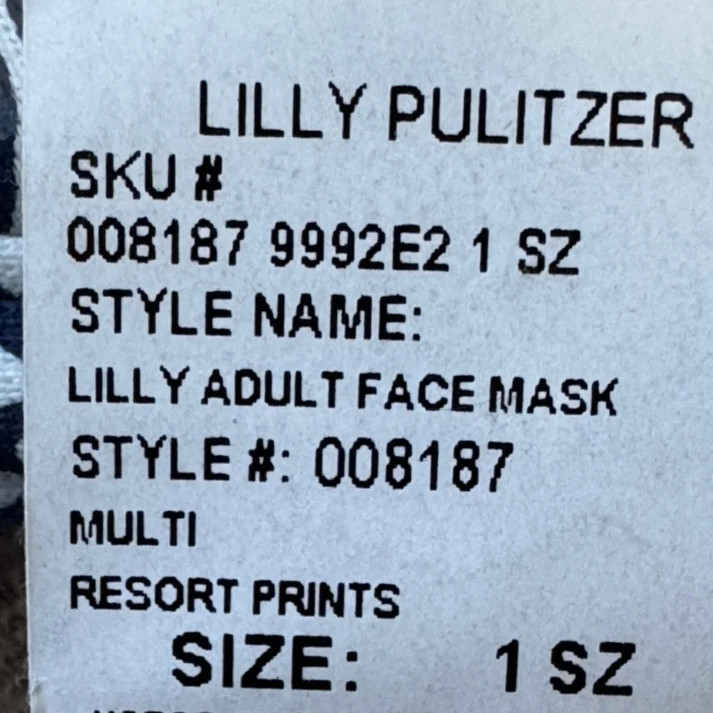 Lilly Pulitzer facial masks