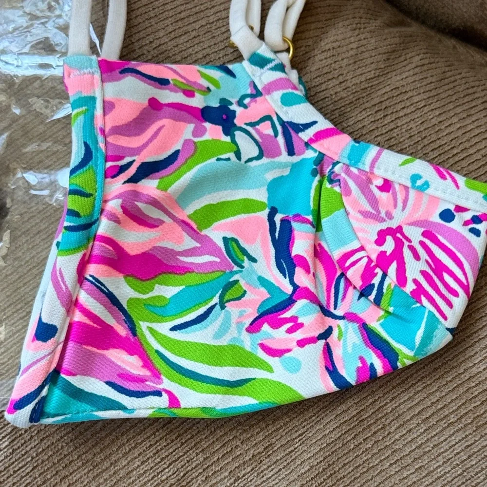 Lilly Pulitzer blue masks