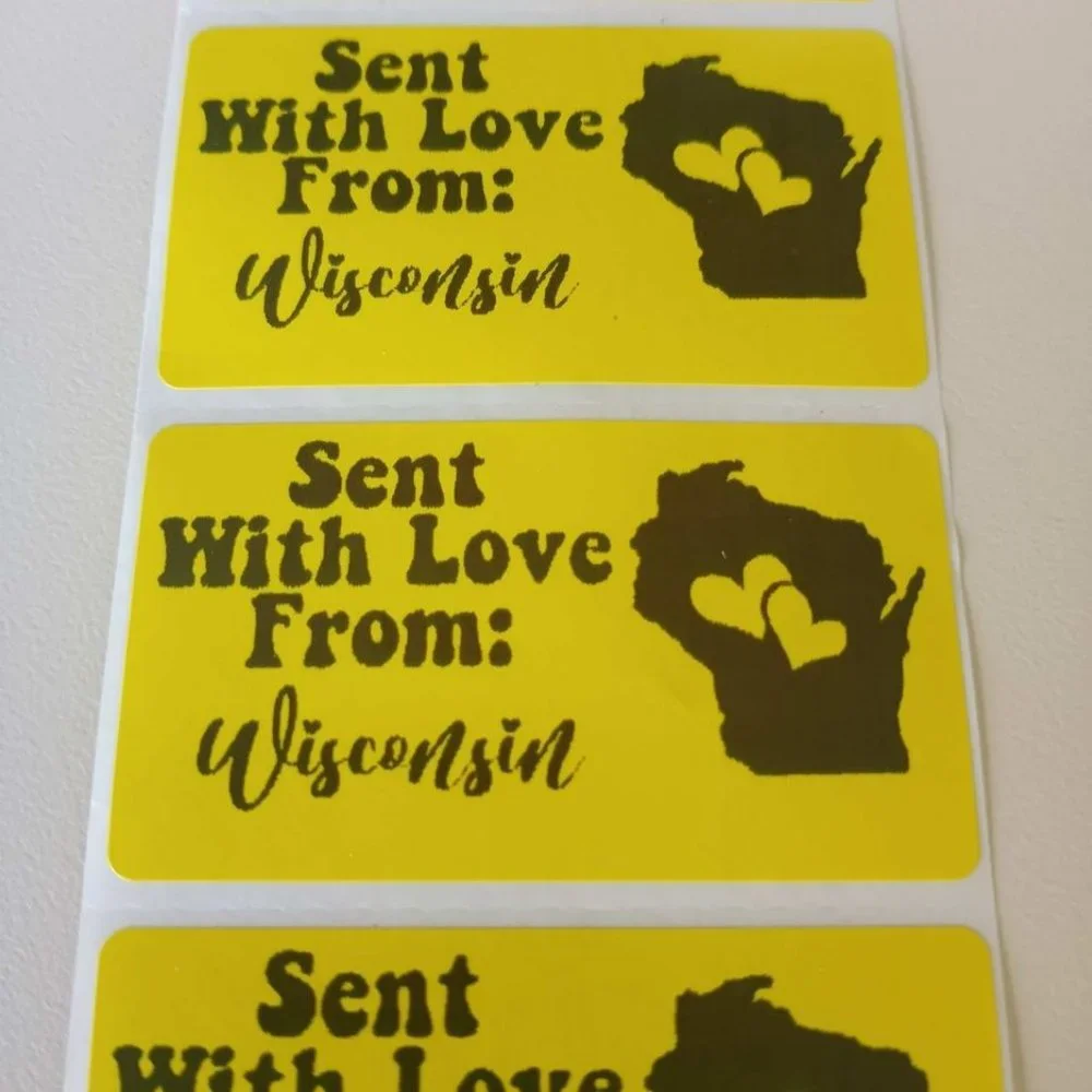 Hand Crafted stickers comes