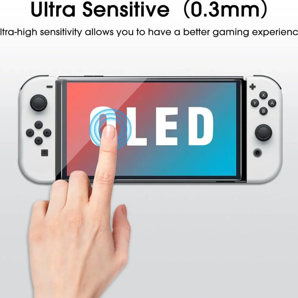 NWT amFilm Nintendo Switch Tempered Glass Screen Protector Compatible 7'' (2021)