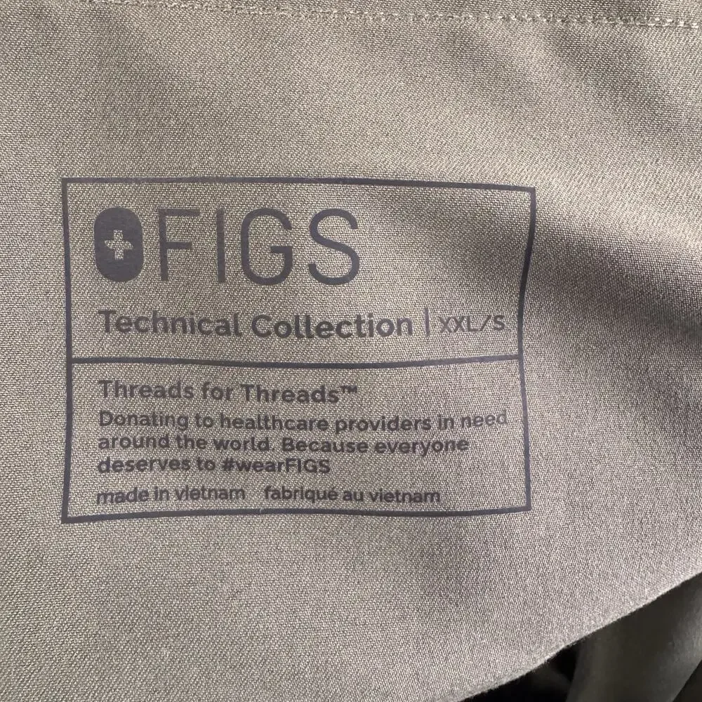 FIGS Scrub Pants Mens 2XL Short Tansen Jogger Green Slim Fit Technical Medical