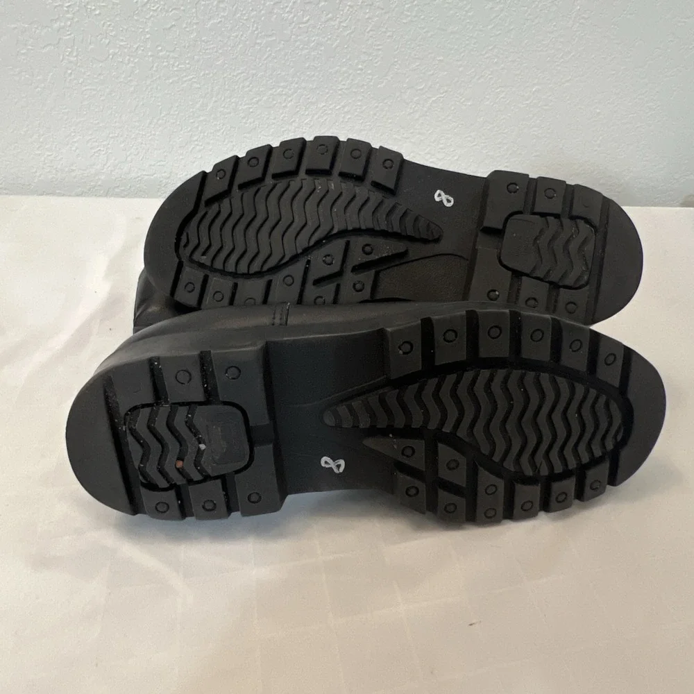 Mens Toe Warmers black winter boot TRACK side zip CANADA Lined 8