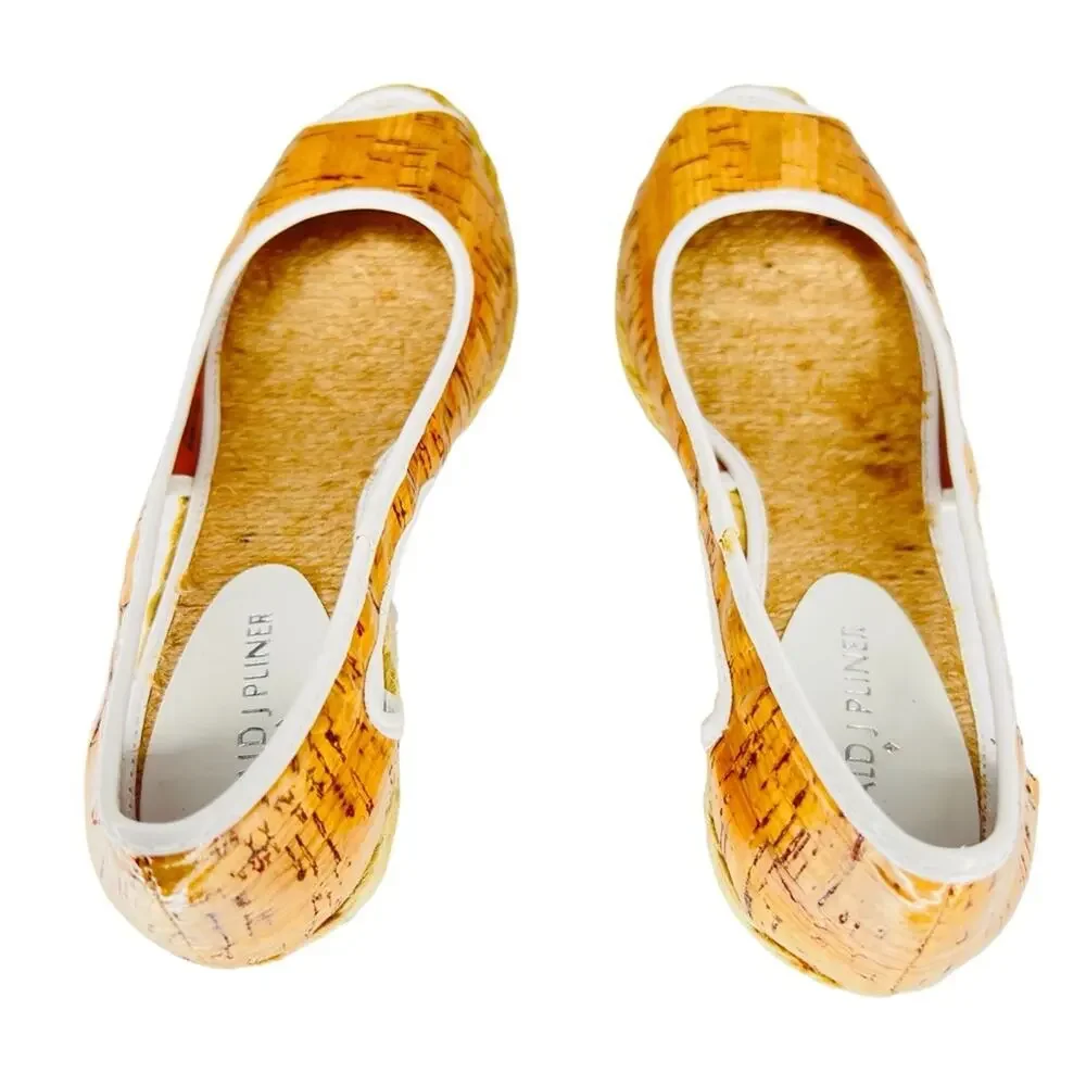 Donald J. Pliner Charlot Peep Toe Espadrille Wedge Heel Sandals Size 6.5 M Shoes