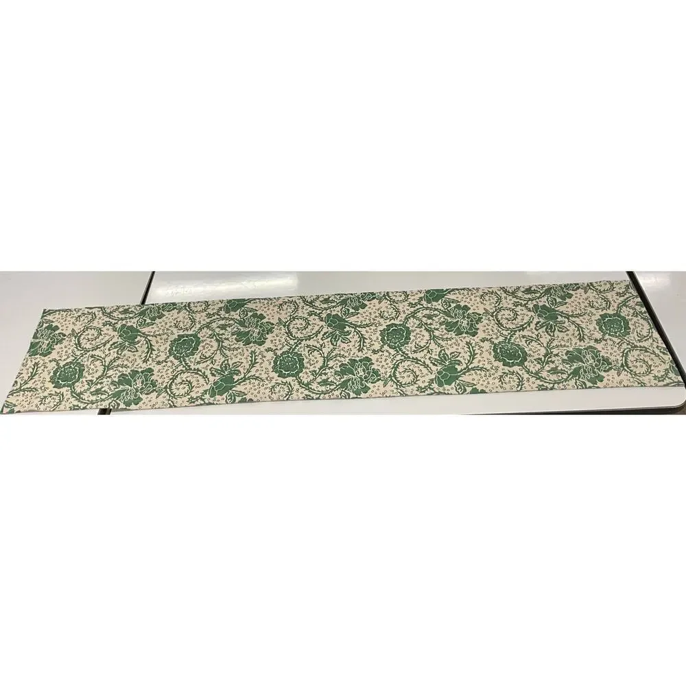 April & Olive Axminster Cotton Valance Floral Tailored Window 72X16 Machine Wash