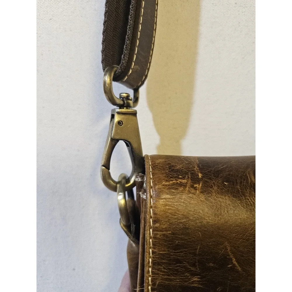 Rustic Town Leather Mens Computer/ Work Bag 15x 10