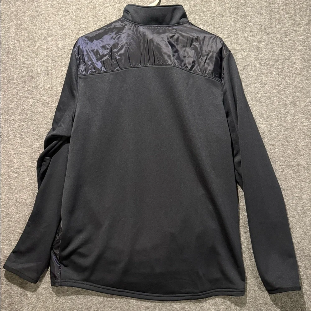 Under Armour Command Pullover Jacket Mens XL Black 1/4 Zip Performance Mock Neck