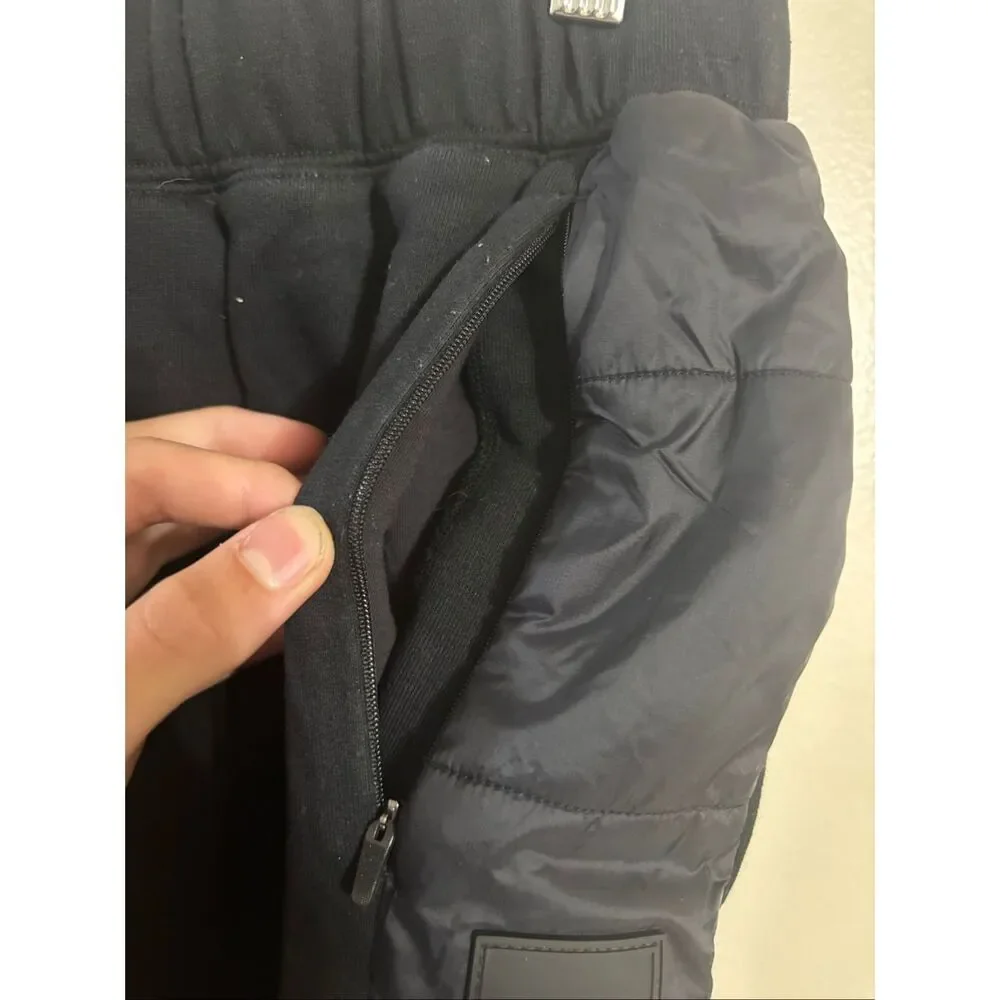 Alo Yoga Quilted Side Black Jogger Leggings Women's Medium