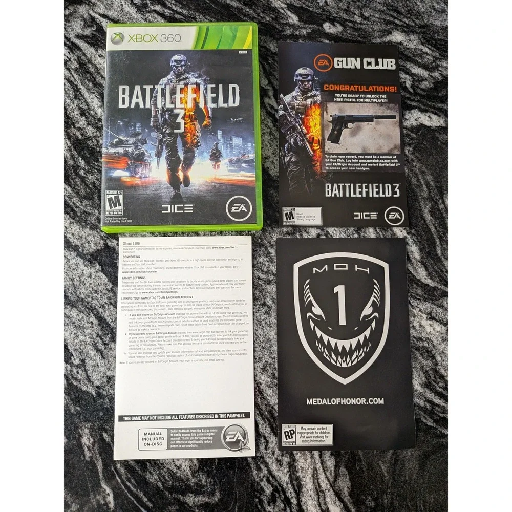 Battlefield 3 - Xbox‎ 360 - Electronic Arts - CIB Tested Works