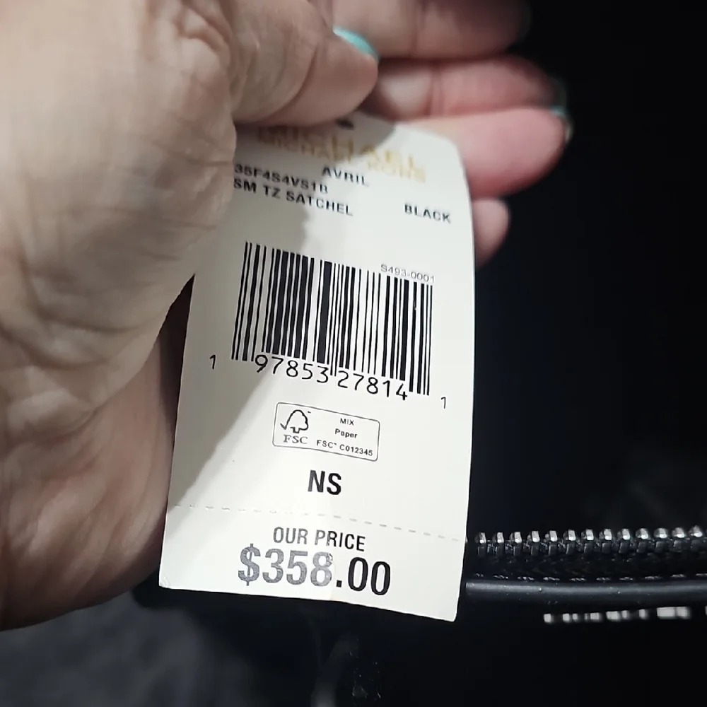 Michael Kors Black On Black Signature MK Satchel