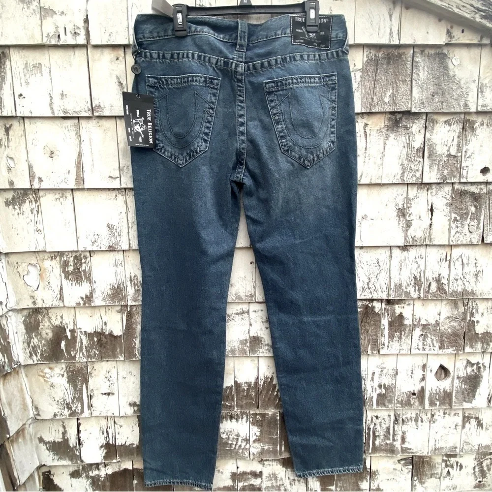 True Religion Geno Relaxed Slim Dark Wash Jeans