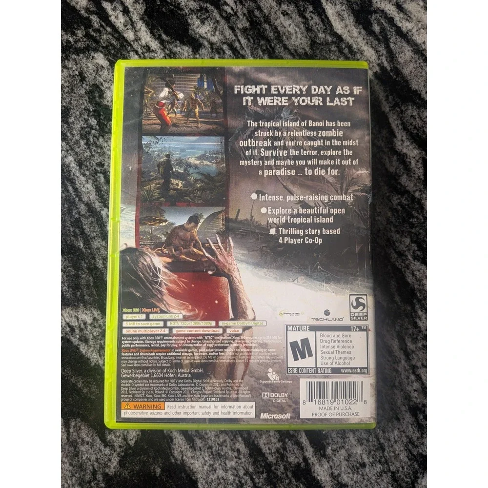 Dead Island -- Game of the‎ Year Edition (Microsoft Xbox 360, 2012) TESTED WORKS