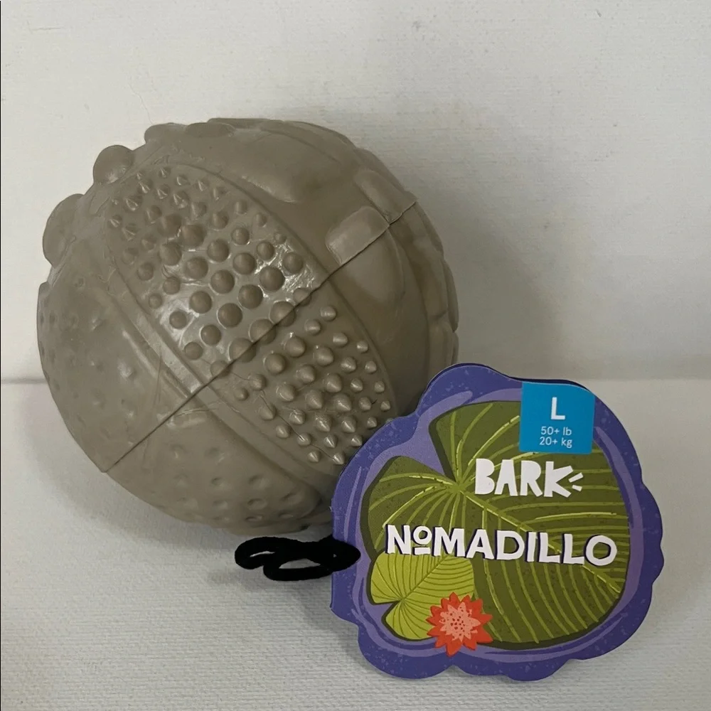 NWT Barkbox Nomadillo Textured Chew Ball - Taupe