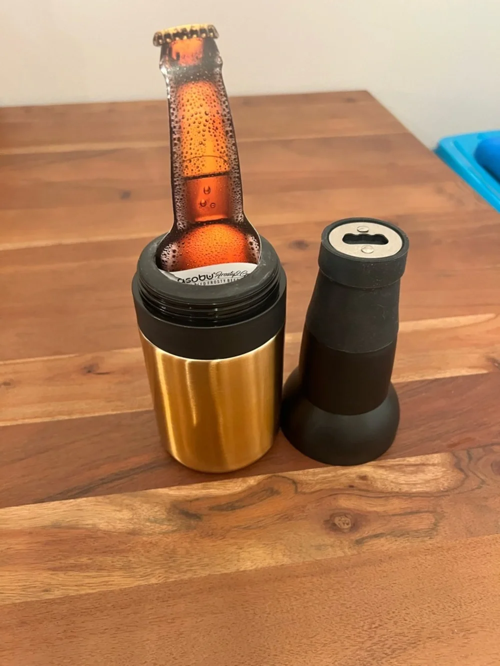 Gold and Black Insulated Bottle Holder