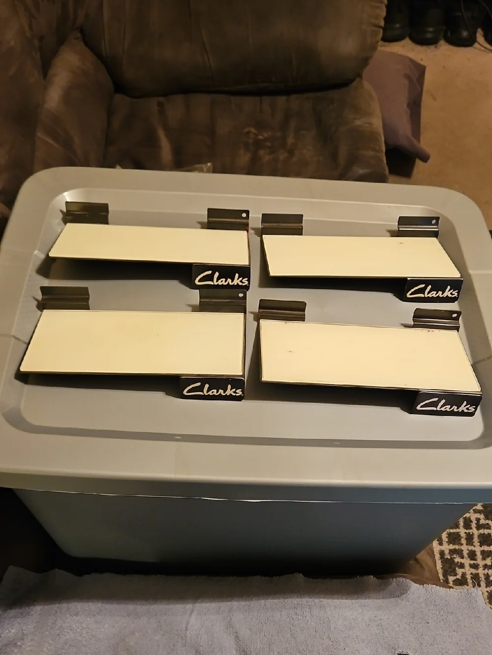 Clarks Shoe Wall Slats Set of 4
