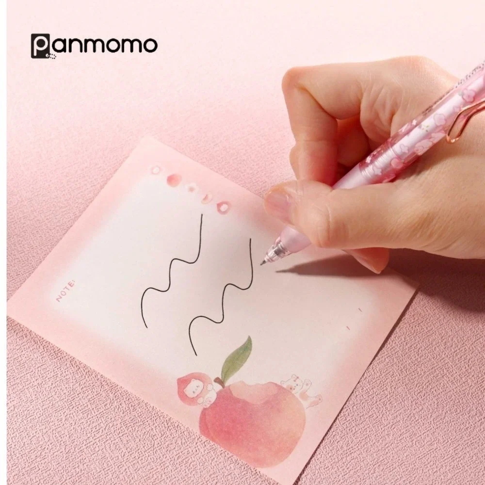 Joytop Peach Gel Pen Set 6 Pack Pink Rose Gold Clip 0.5mm Retractable Stationery