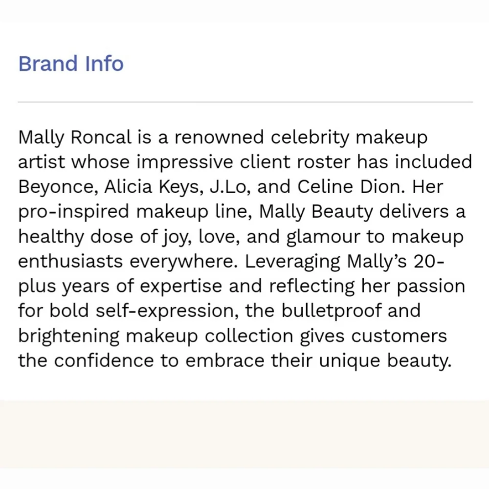 Mally Beauty brand new