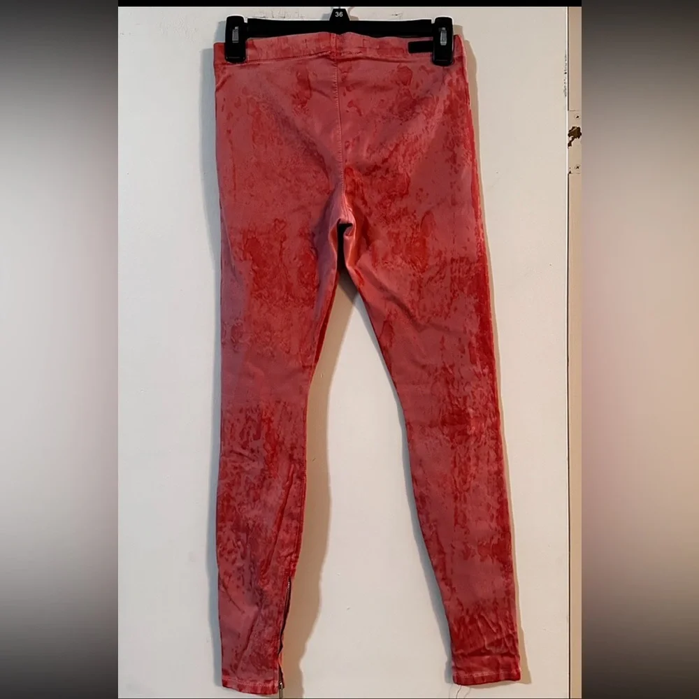 Joe’s Jeans Pink Tie Dye Jeggings XS High Rise Skinny Stretch Ankle Zip Pants