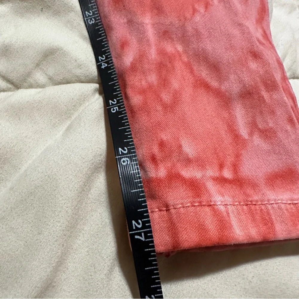 Joe’s Jeans Pink Tie Dye Jeggings XS High Rise Skinny Stretch Ankle Zip Pants