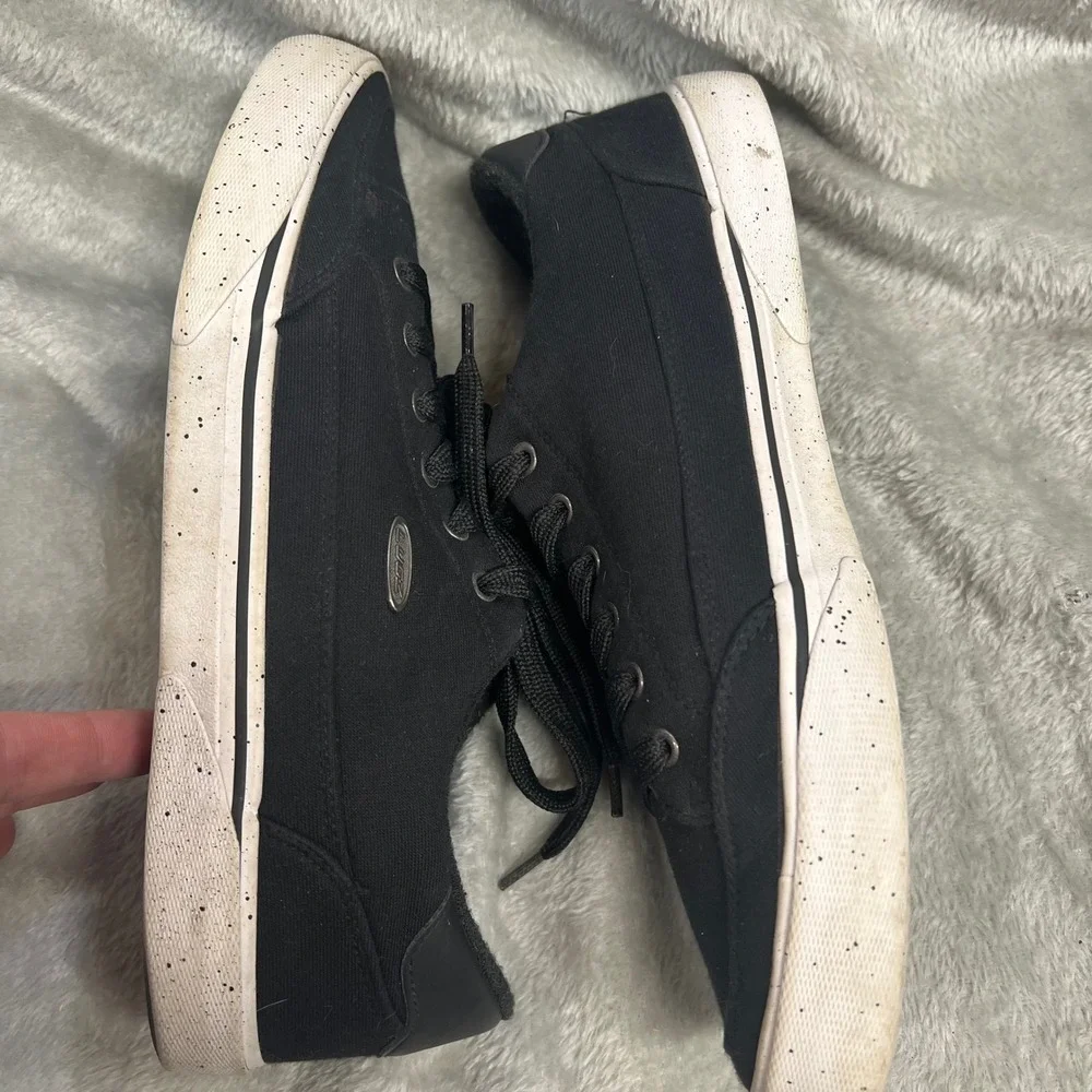 Lugz Mens Black Size‎ 10 Canvas Low Top Sneakers Lace Up Skate Style Streetwear