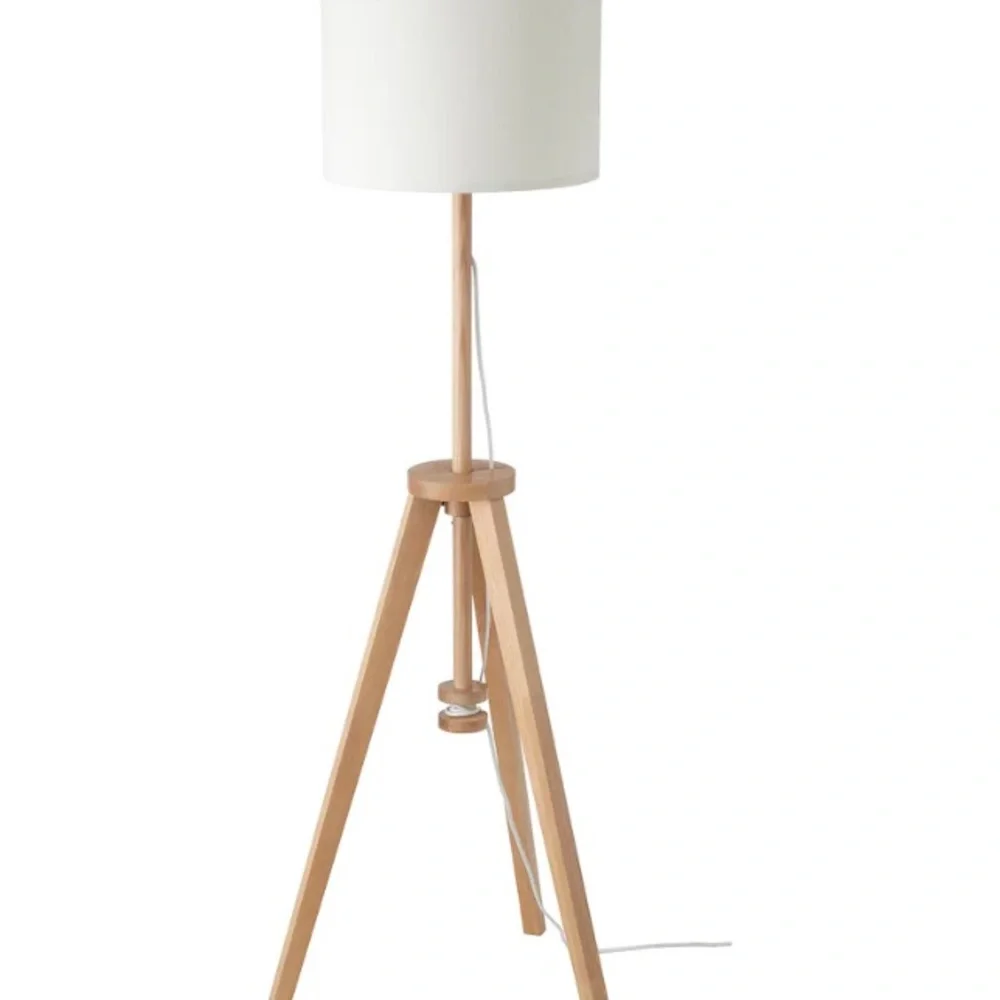 NWT IKEA LAUTERS Floor Lamp Ash/White – Scandinavian Wood Tripod