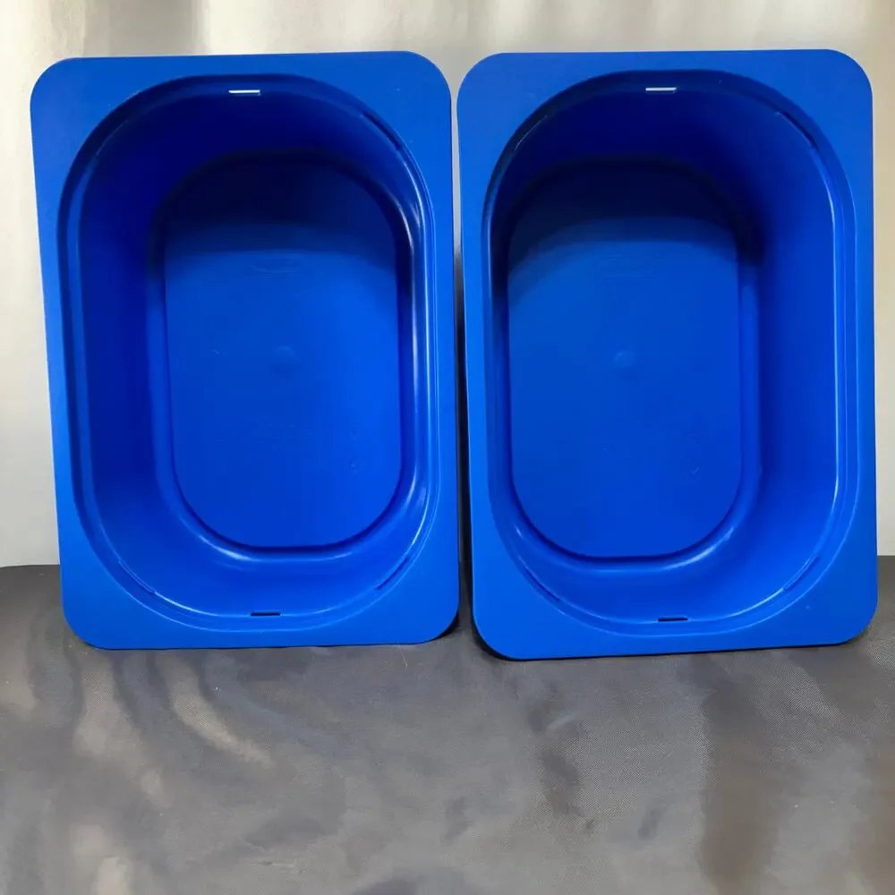 IKEA Trofast Boxes Bins Blue Lot of 2 X-Small 7 3/4