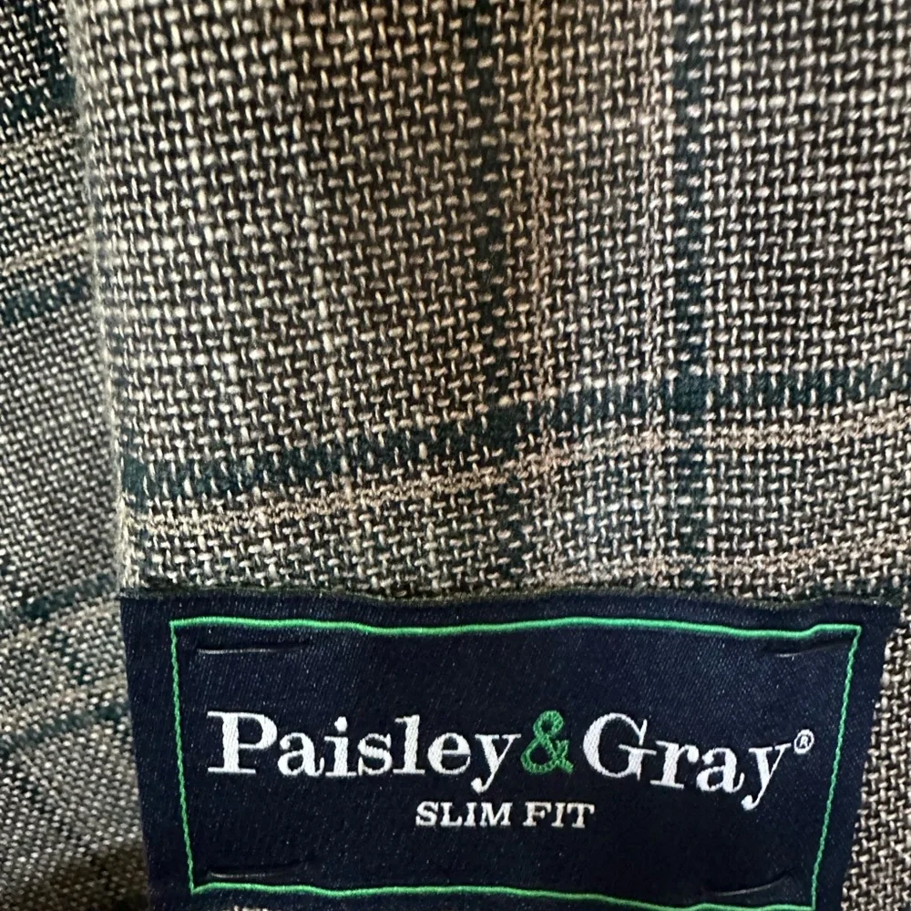 Paisley‎ &Gray Men's Gray Plaid Blazer