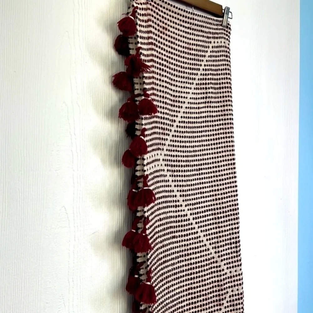 Madewell burgundy ivory