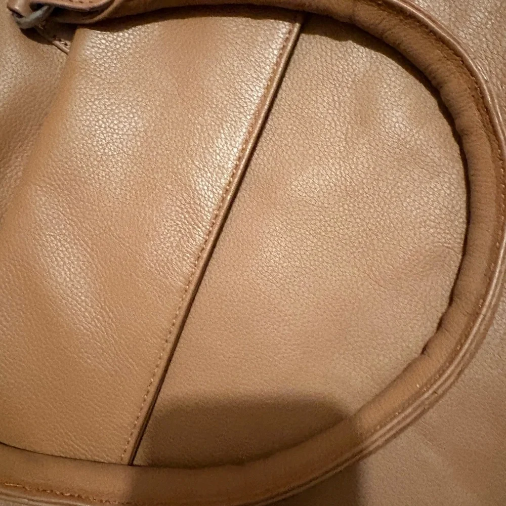 Twisted x‎ tan leather briefcase